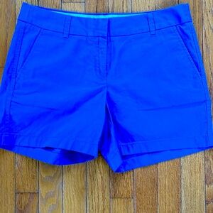 J. Crew 100% cotton broke-in chino blue shorts